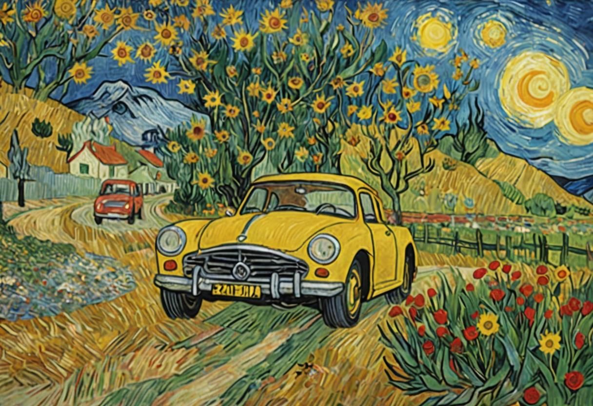 Post-Impressionist Image in Van Gogh Style