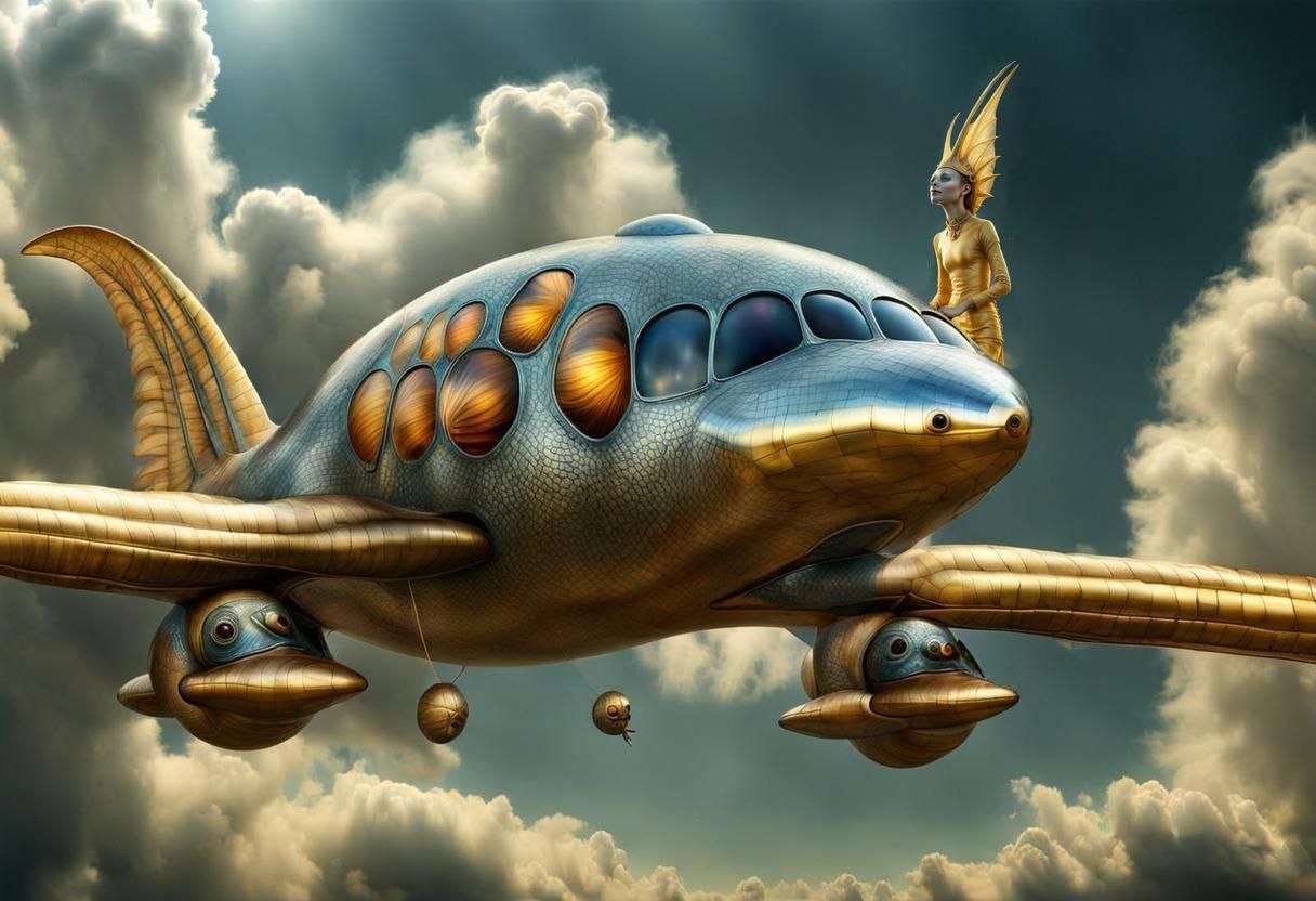 They were flying along and suddenly she wanted to get out and check something.