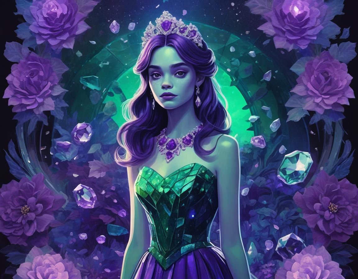 Monsters' Prom: Ethereal Abstract Floral Masterpiece