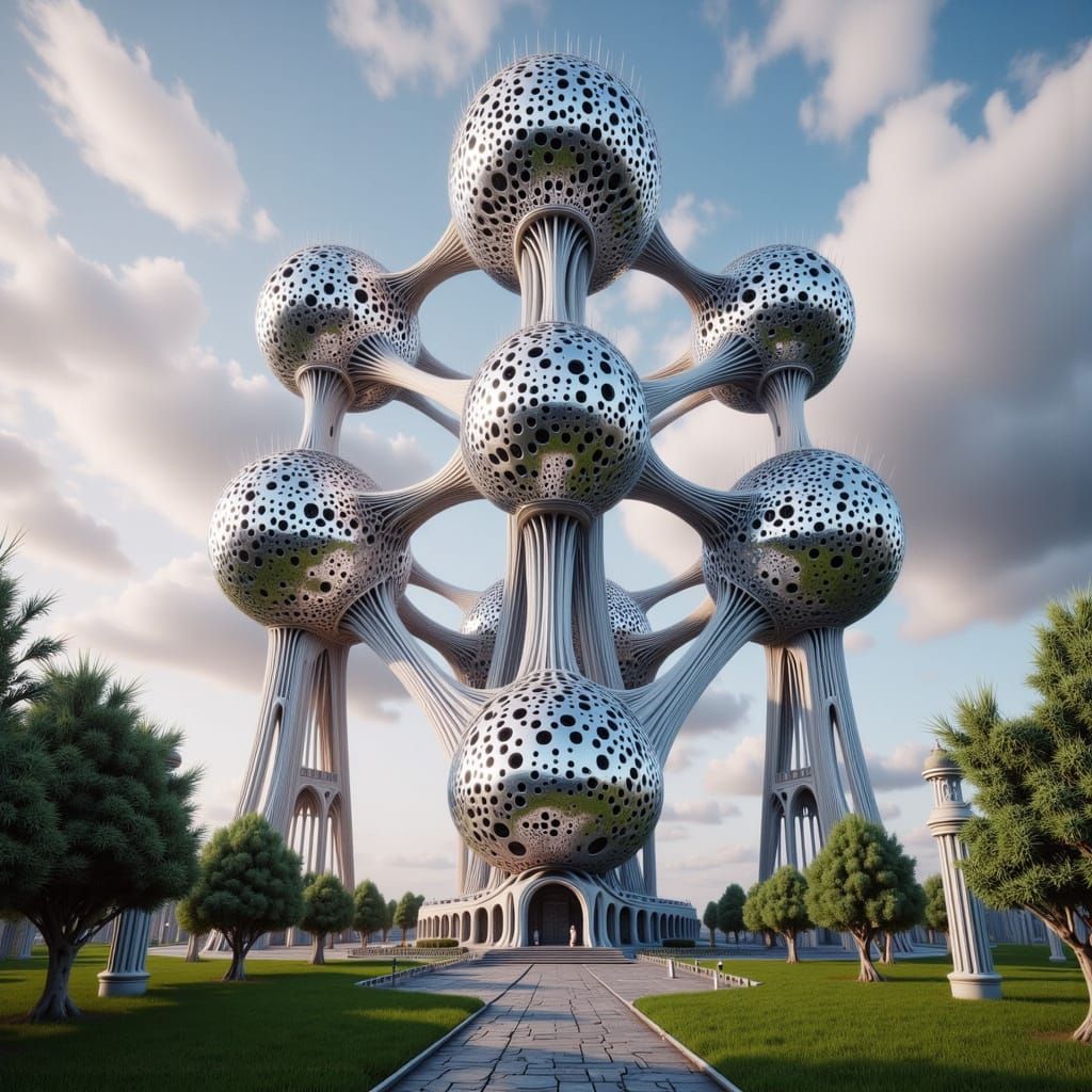 Surreal Mesh Array Houses Inspired by Futuristic Architectur...