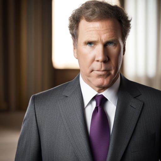Will Ferrell Portrait with Bokeh