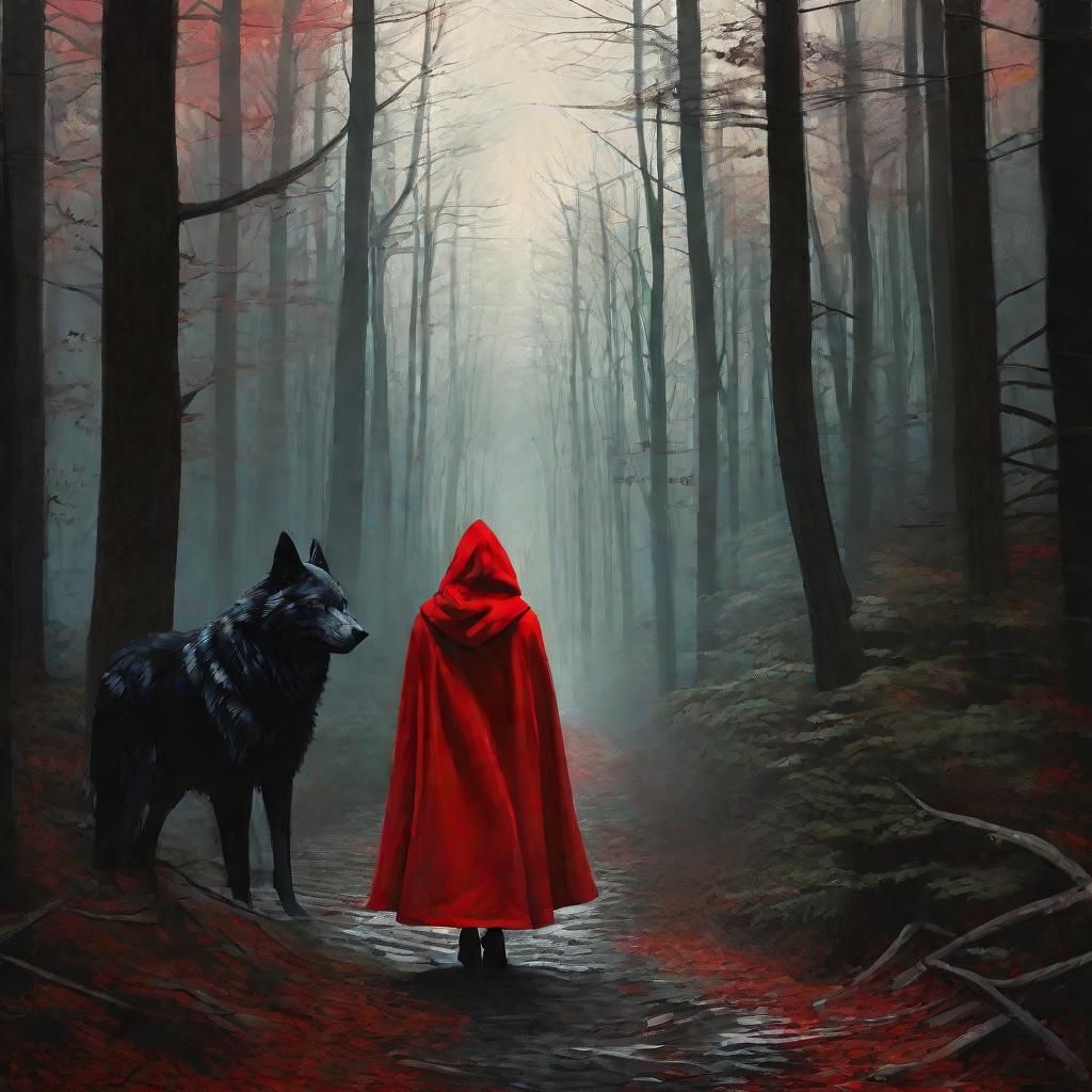 Little Red Riding Hood Meets the Wolf