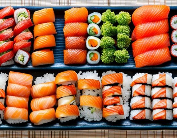 Lots of sushi すし詰め