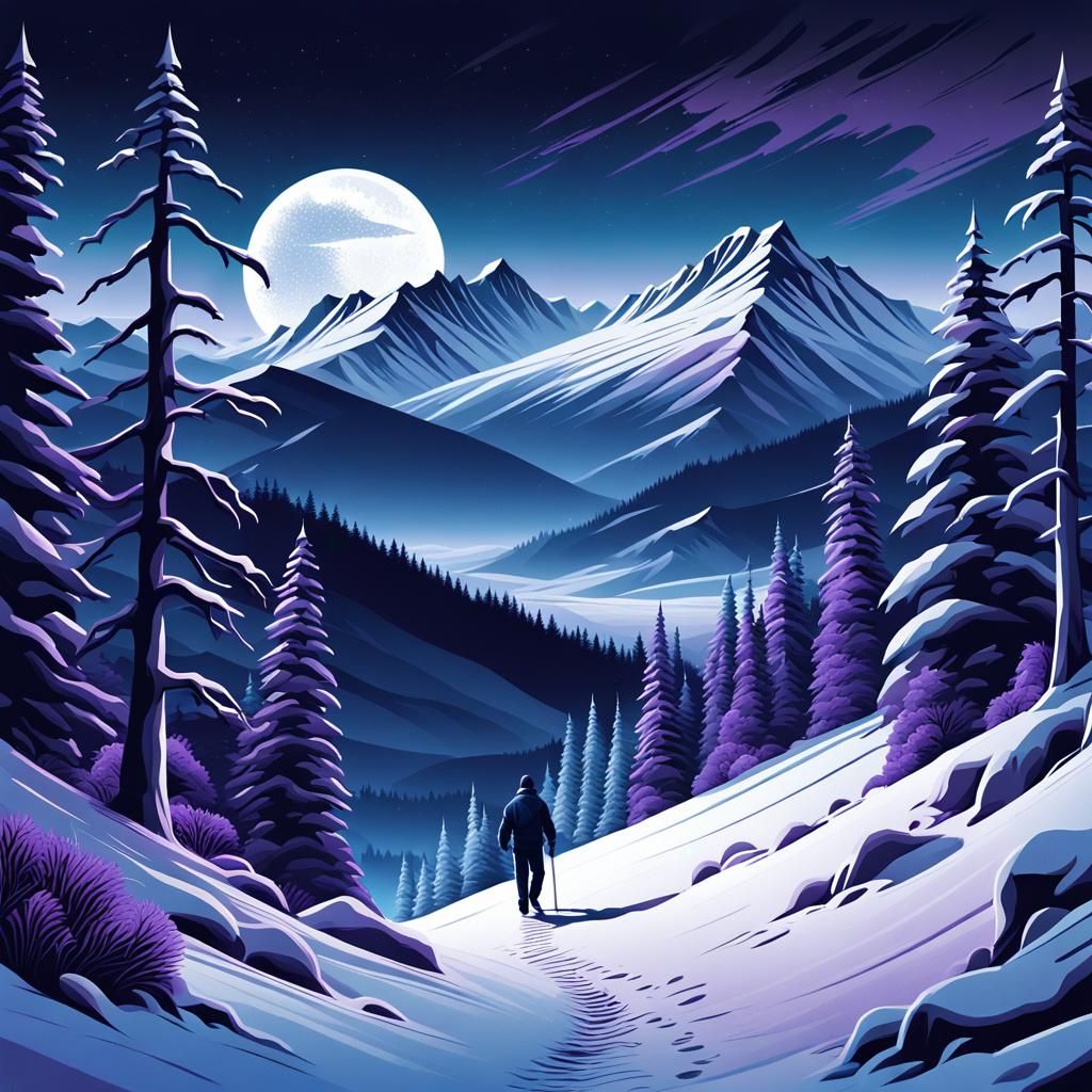 Digital art, abstract, minimalist illustration, dynamic comp...