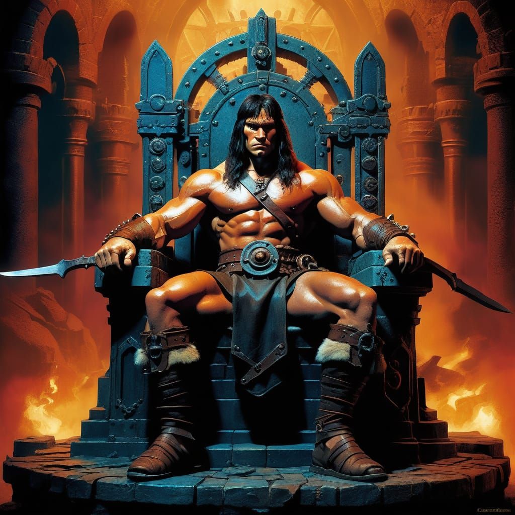 Conan the Barbarian Reigns Supreme in a Vibrant Steampunk Th...