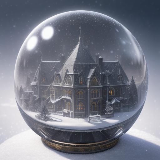 Winter Palace in snow globe