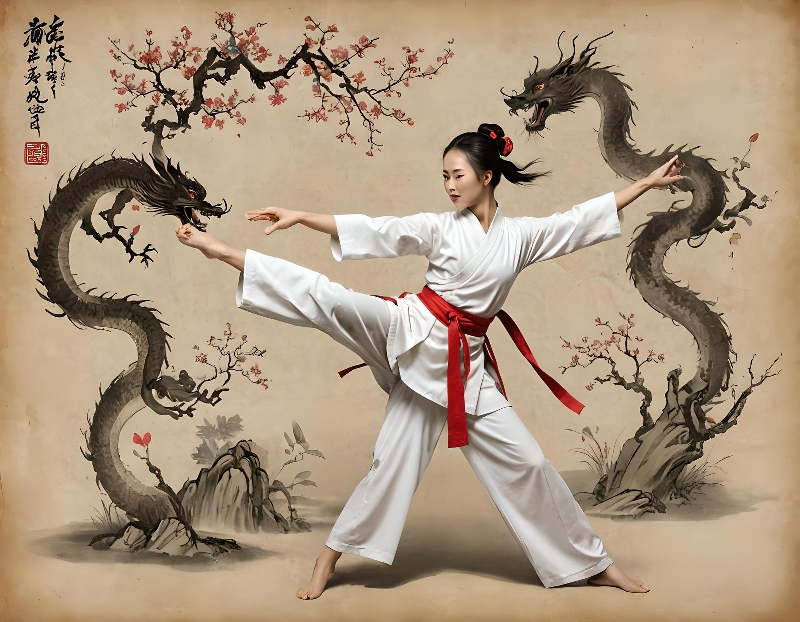 Chinese Mythology Martial Artist with Feminine Energy