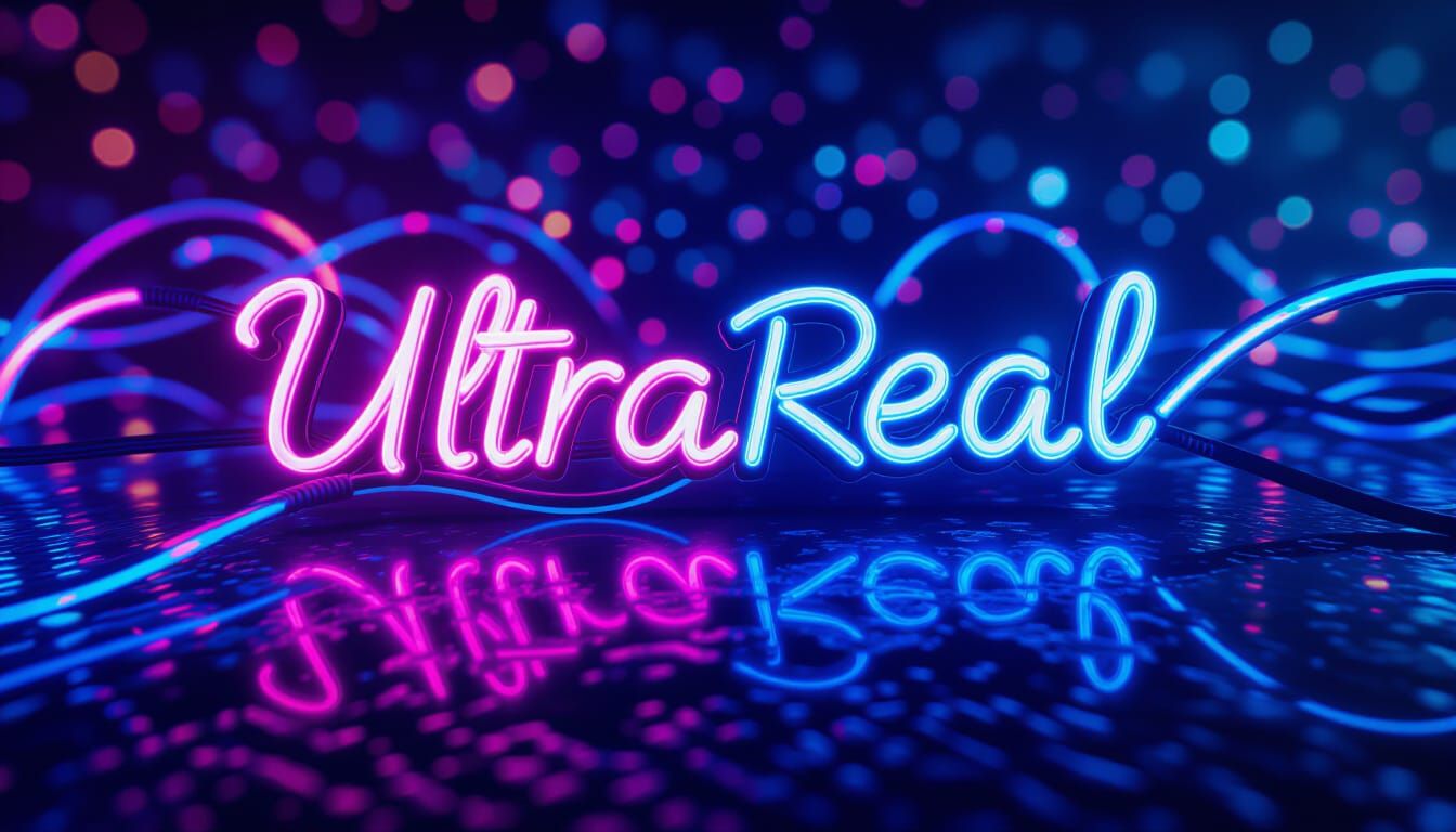 Ultrarealistic Neon Lights with Cinematic Atmosphere