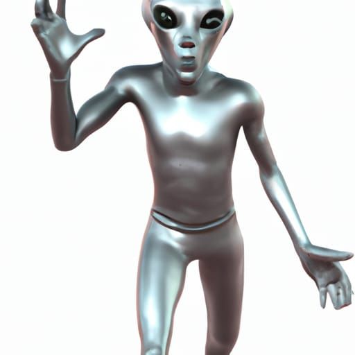 Classic Grey Alien Illustration