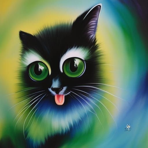 Watercolor Painting of Newborn Rabbit Face