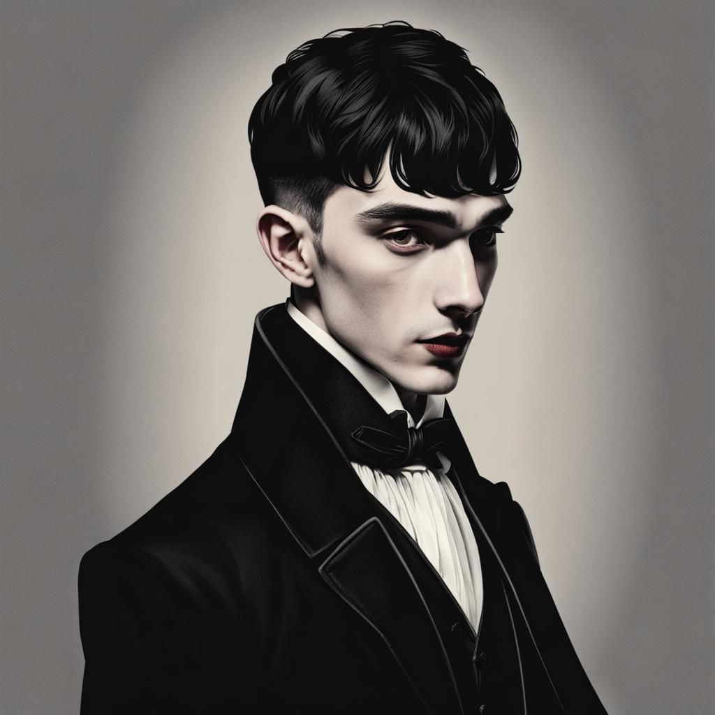 Credence Barebone as Vampire in Gothic Style