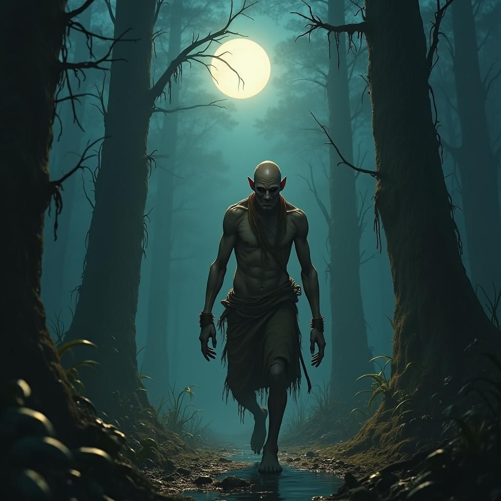 Swamp Wanderer in Fantasy Concept Art Style