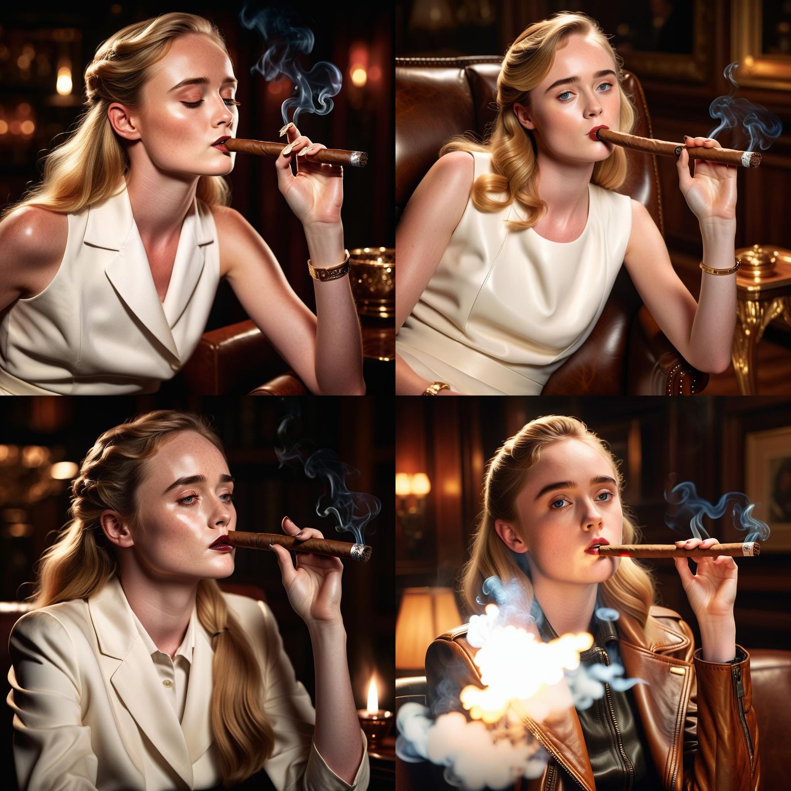Kathryn Newton - cigar