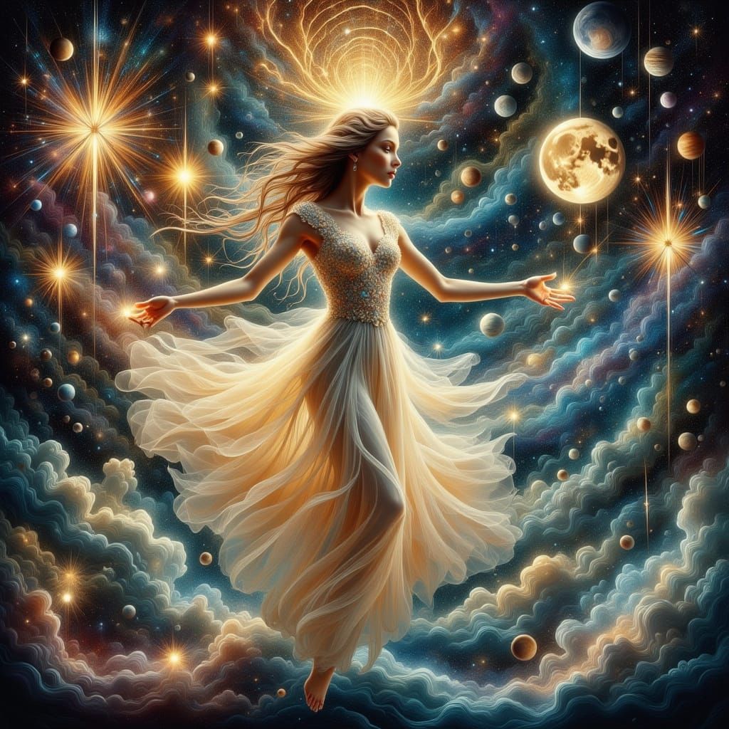 Ethereal Fairy Queen in Celestial Ballroom