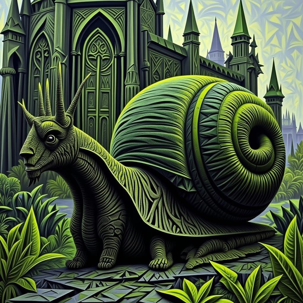 Giant Snail Dominates Gothic Church