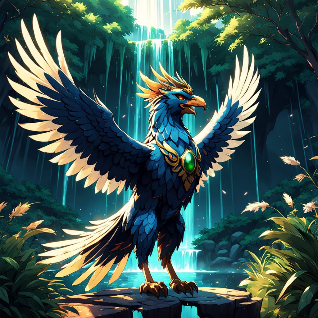 Griffin Stage Act in Anime Style