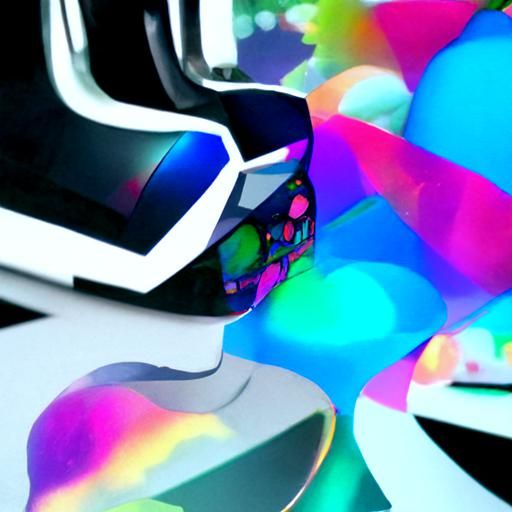 Holographic Headset: Astral Cosmic Illustration in Mixed Med...