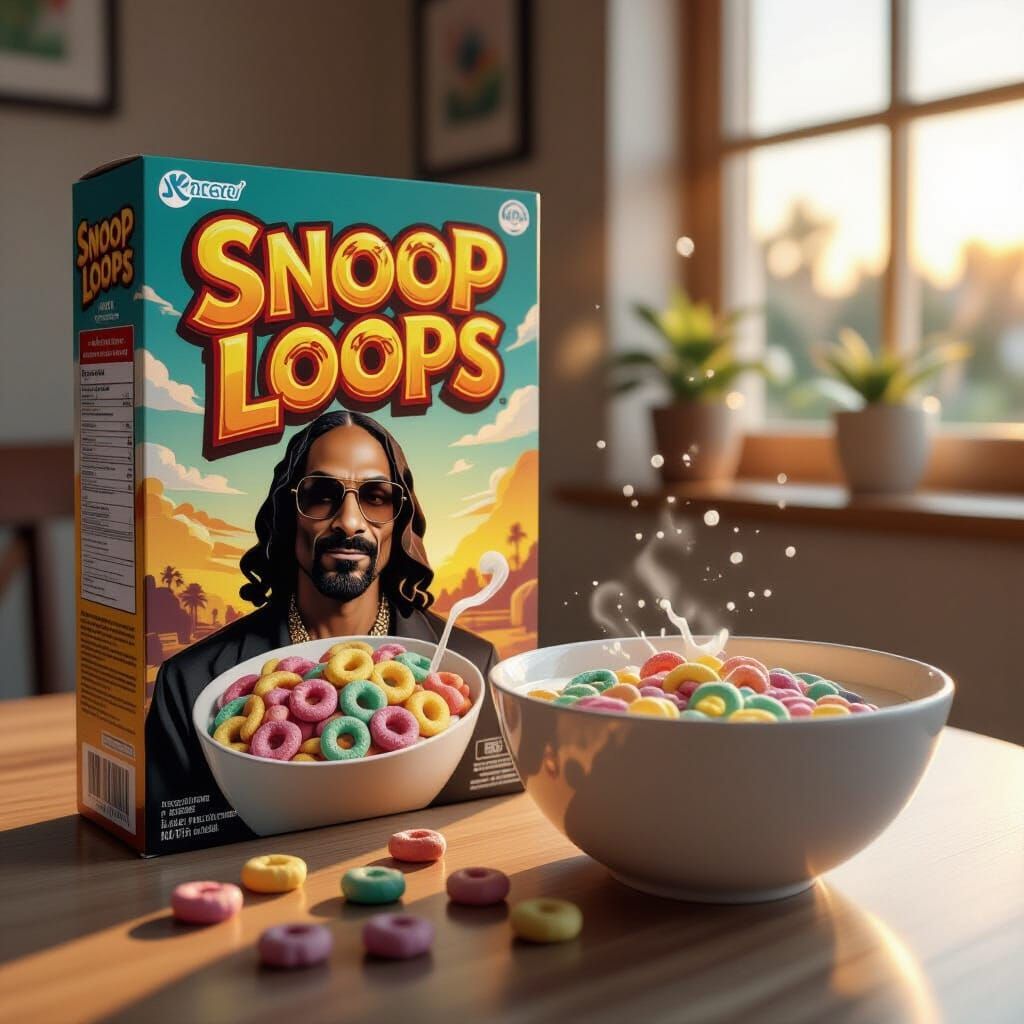 Snoop Loops Cereal Box with Snoop Dogg & Fruity Loops