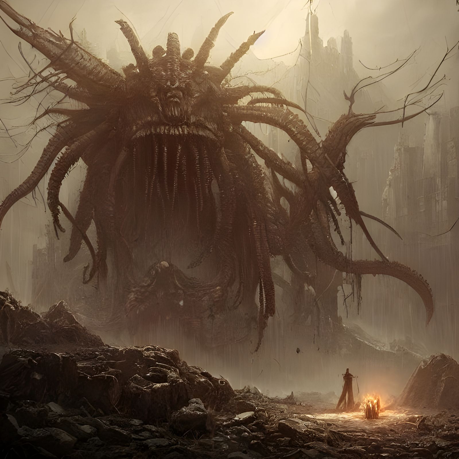 Post-Apocalyptic World Ruined by Elder God