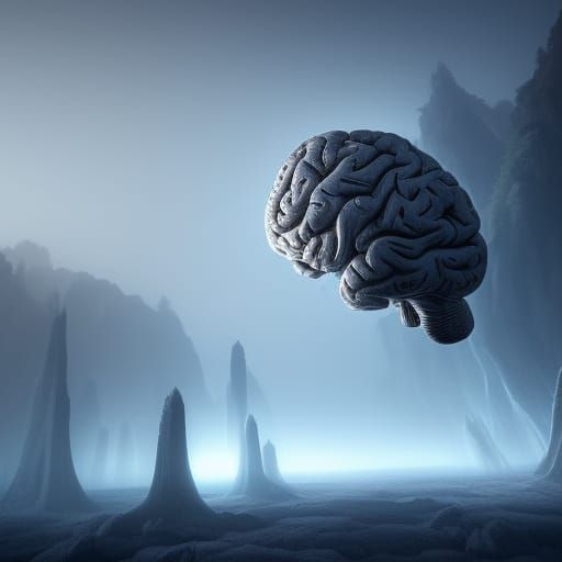 Brain in Fog: Detailed Fantasy Concept Art