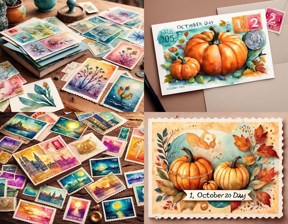 World Postcard Day 2025 Celebration Illustration