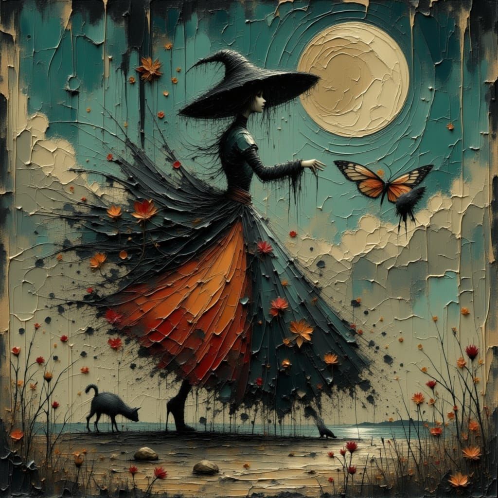 Eowyn Defeats Witch King in Ghibli Anime Style