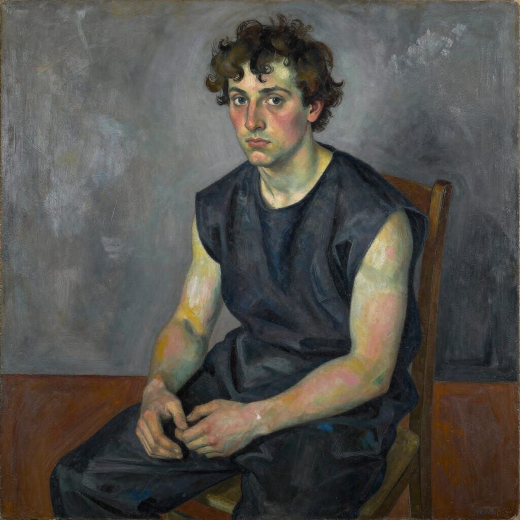 Violinist in Analytical Cubism Style of Braque