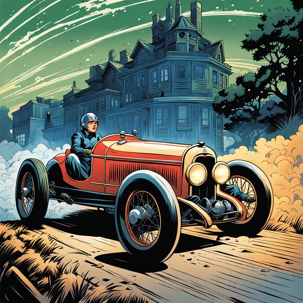Stargirl in a 1930’s racer Mark Brook and Dan Mumford, comic...