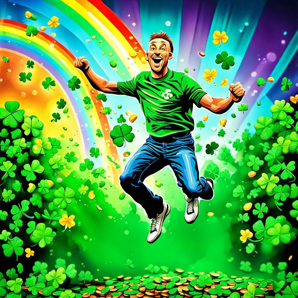 Lucky Slot Machine Jackpot in Hyperrealistic Style