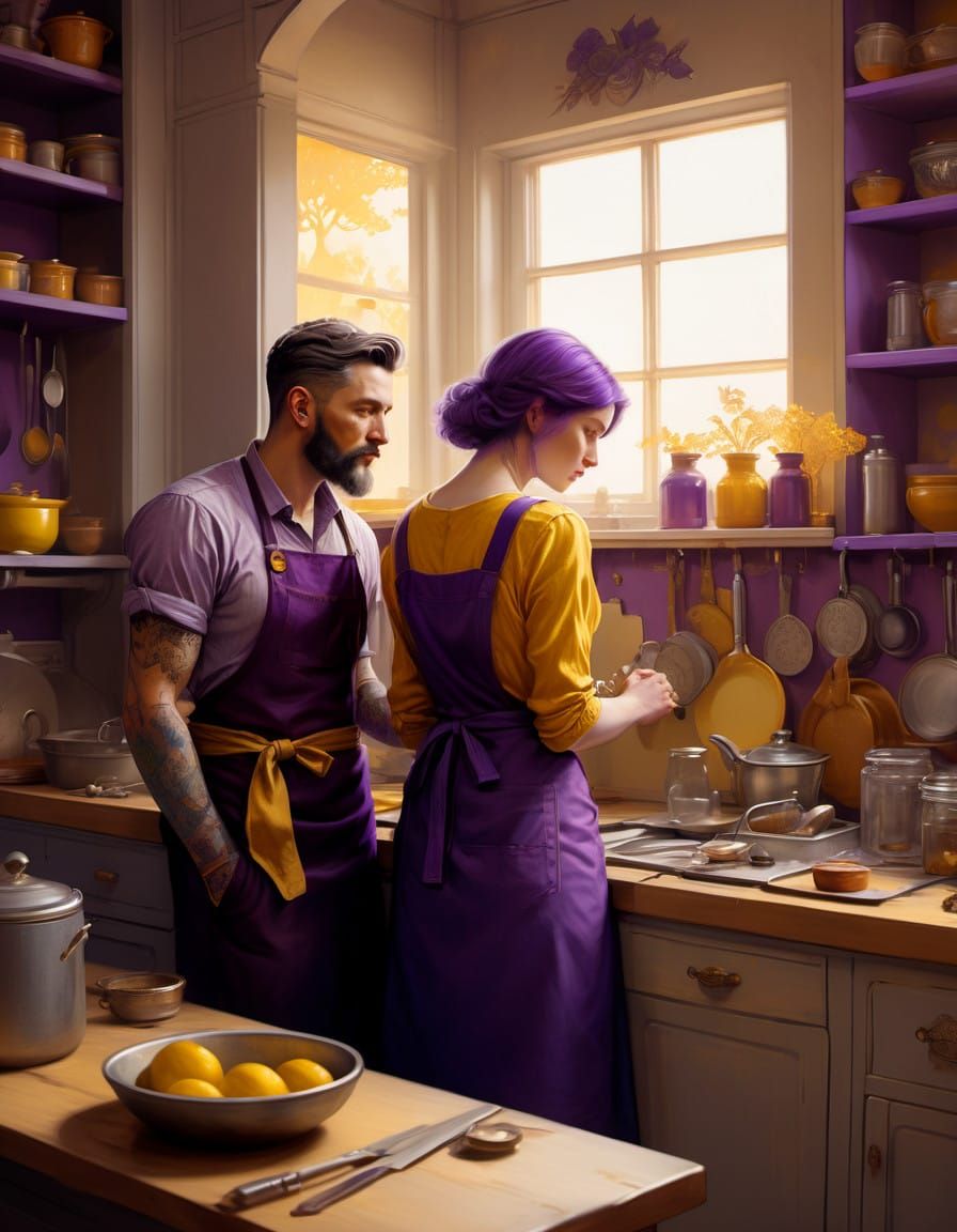 Cozy Kitchen Conversation in Warmth and Comfort