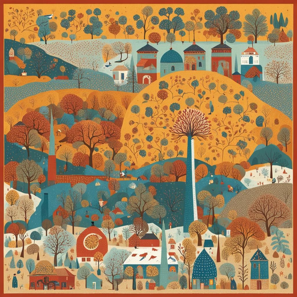 Enchanting Woman with Golden Hair in Fantasy Art