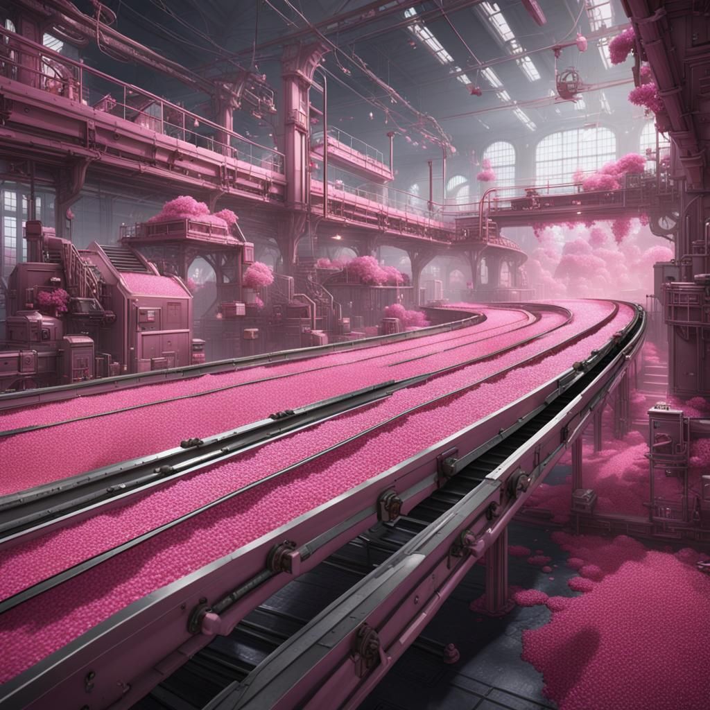 Surreal Factory Turning Boys into Girls: Detailed Matte Pain...