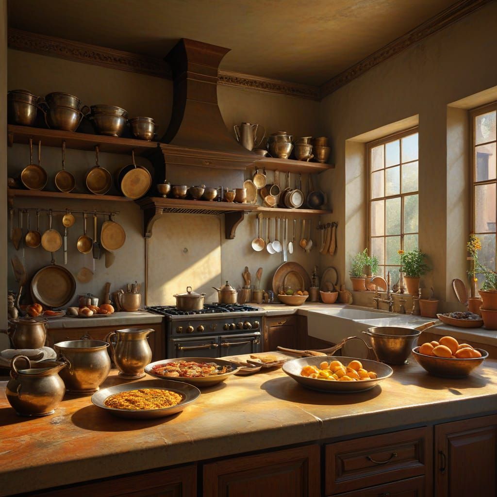 Mouse Adventure in a Renaissance Kitchen