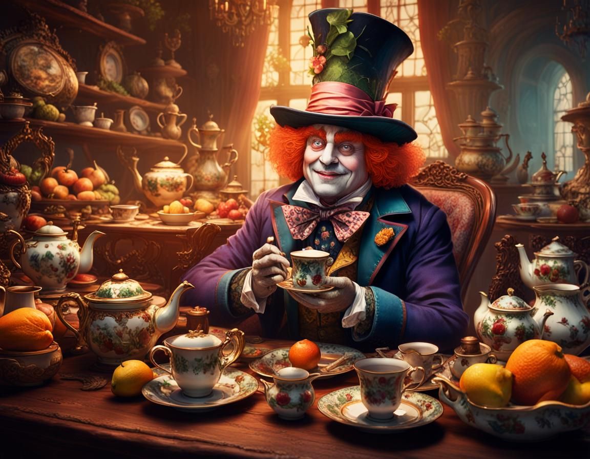 Mad Hatter's Tea Party: Fantasy Concept Art