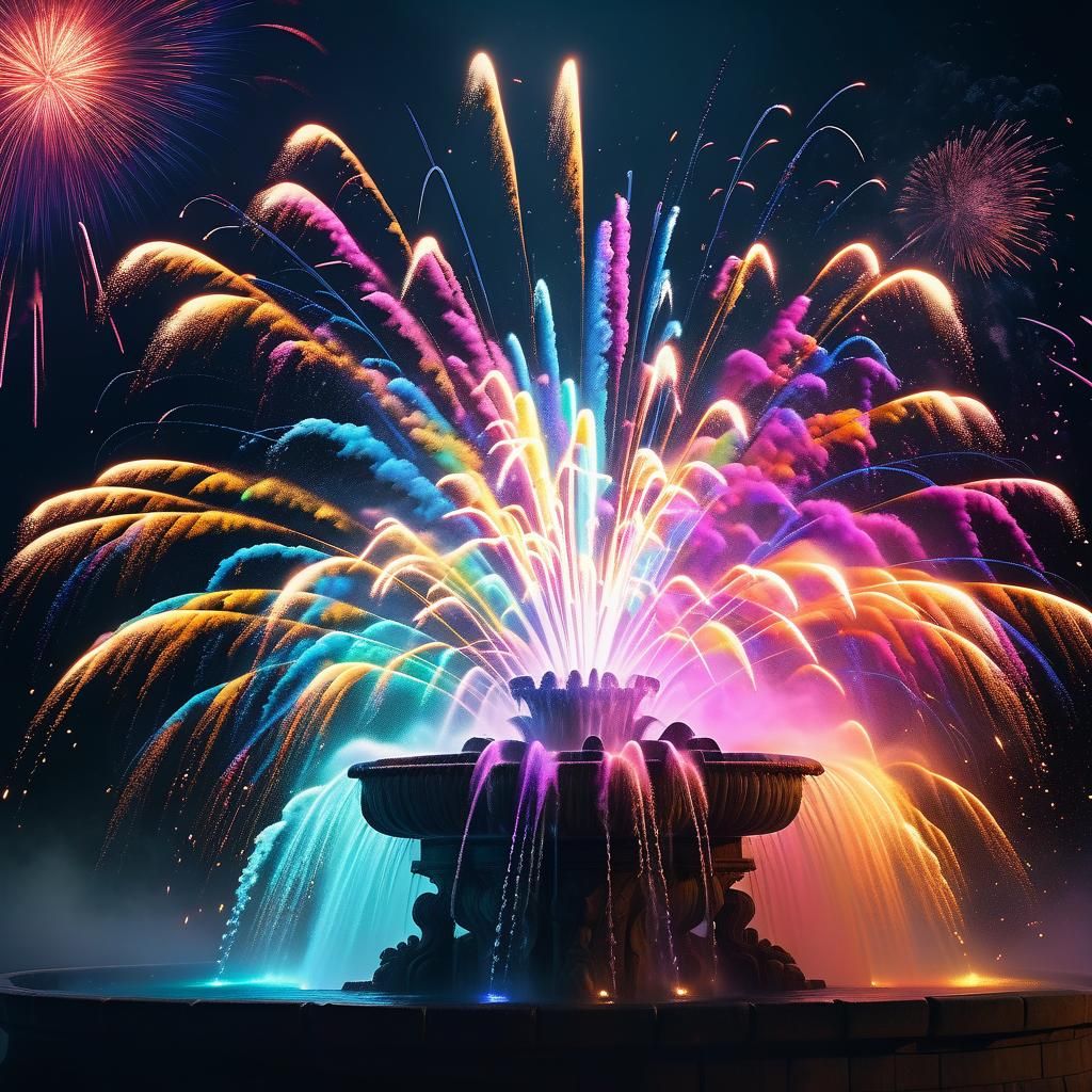 Explosive Fireworks from a Fountain of Youth