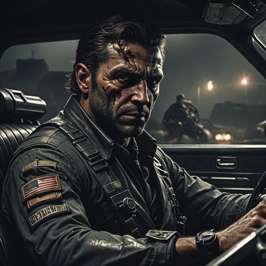 Ominous Armored Vehicle: Horror Concept Art