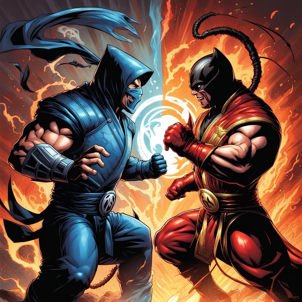 Marvel vs DC Mortal Kombat Comic Art