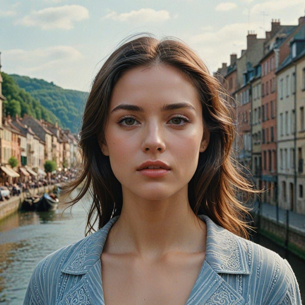 Striking Hyperrealistic Portrait of a Woman