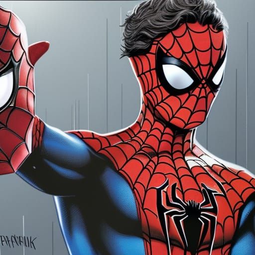 Below the mask is a mask. | Spiderman Meme