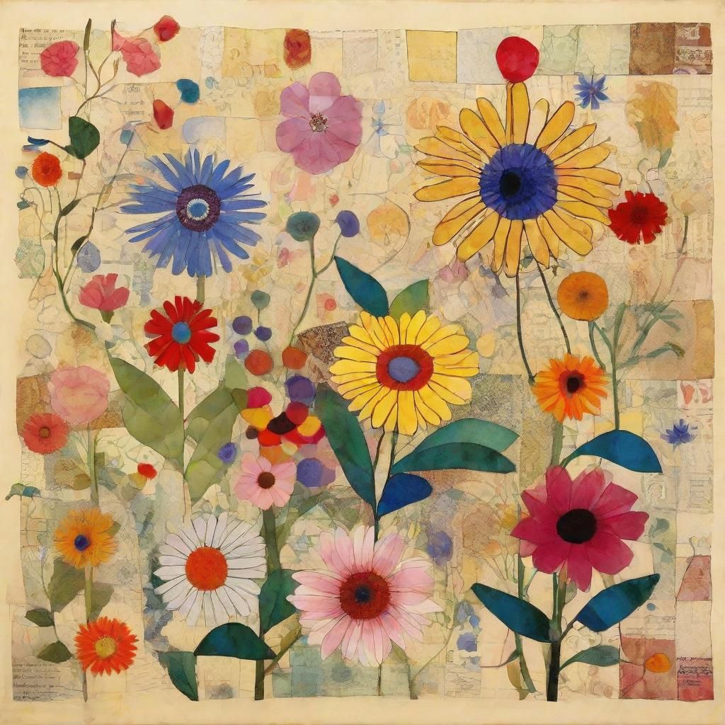 Floral Botanical Art in an Abstract Style