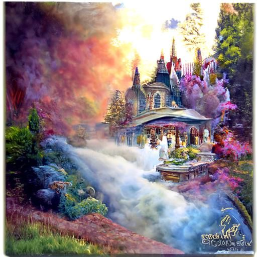 Ethereal Dream Palace in Hyperdetailed Fantasy Style