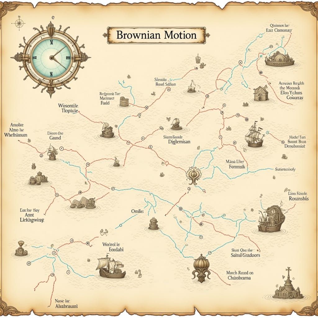 Schematic Demonstration of Brownian Motion in Tea