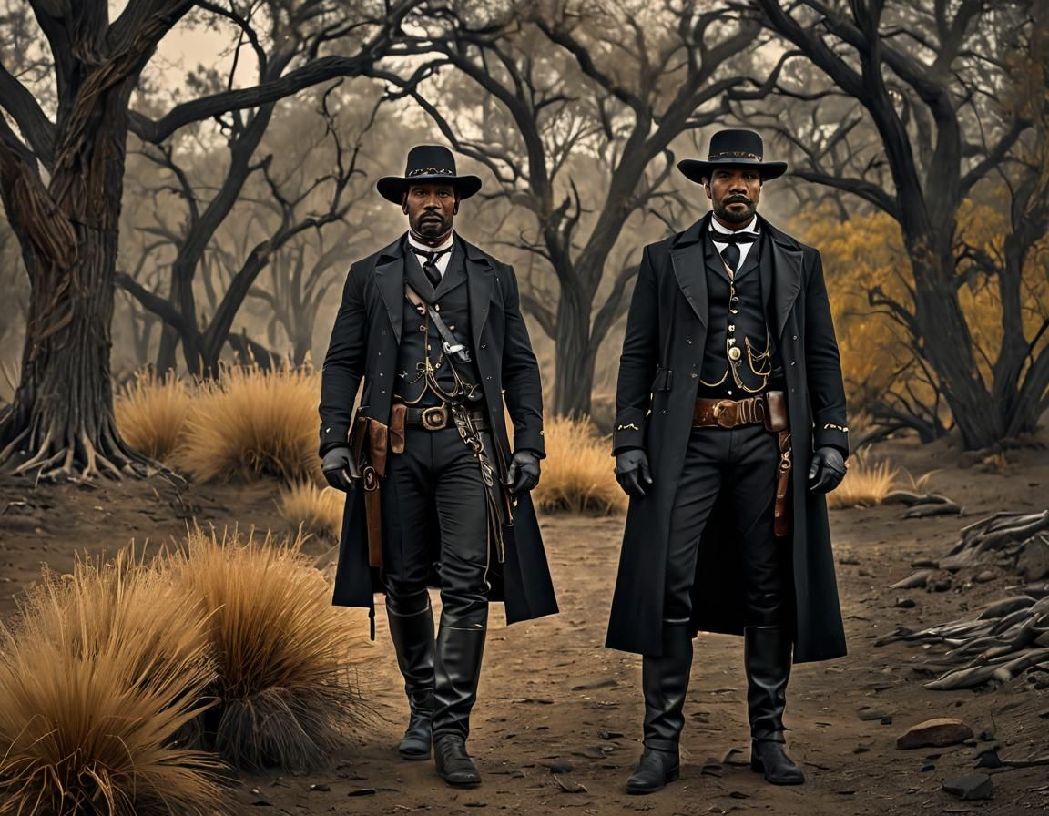 US Marshals Bass Reeves and Django Stood Tall in the Dark