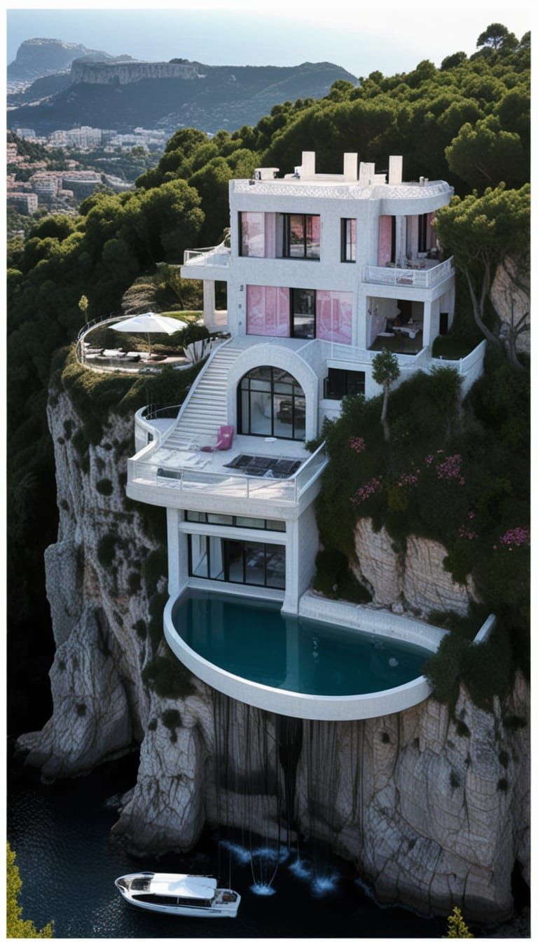 Ethereal Elven Chateau Shines in Vanta Black with Raspberry ...