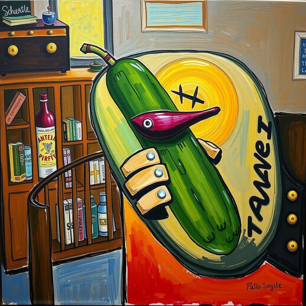 Pickle in Cubist Style