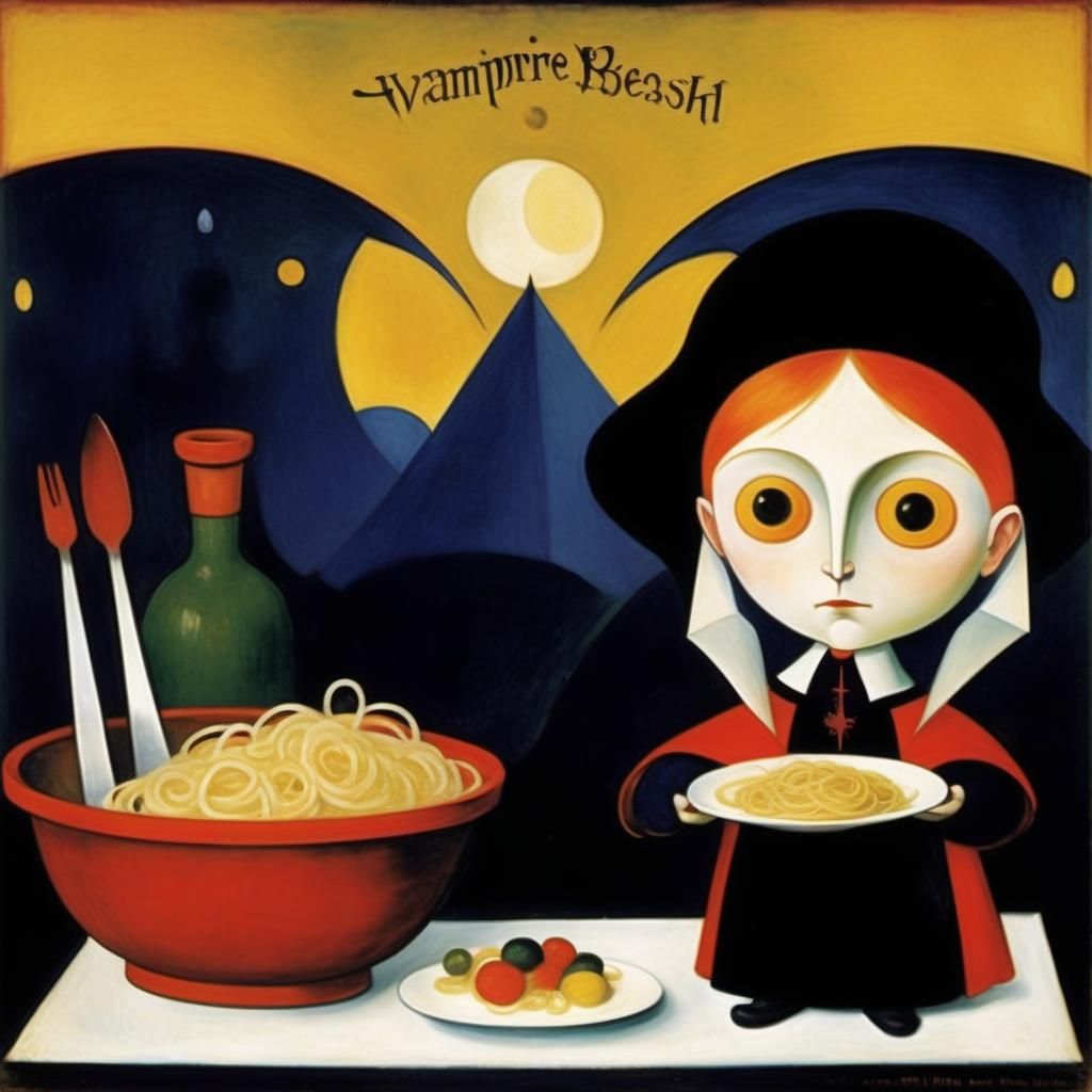 Vampire Pasta: Expressionist and Grotesque Art
