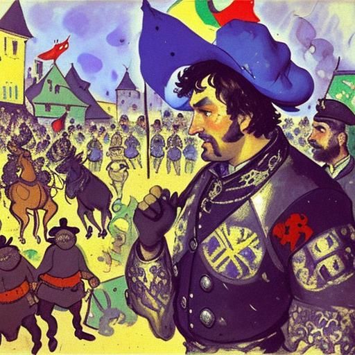 Ox Frog Watches Battle, Expressionist Surrealism