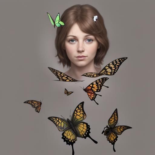 Realistic Butterflies Generated by AI