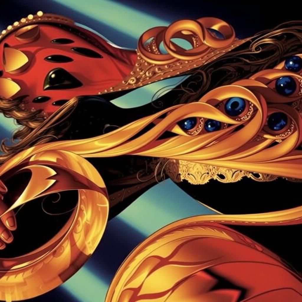 Elegant Woman in Pink Gown: Hyperrealistic Digital Portrait