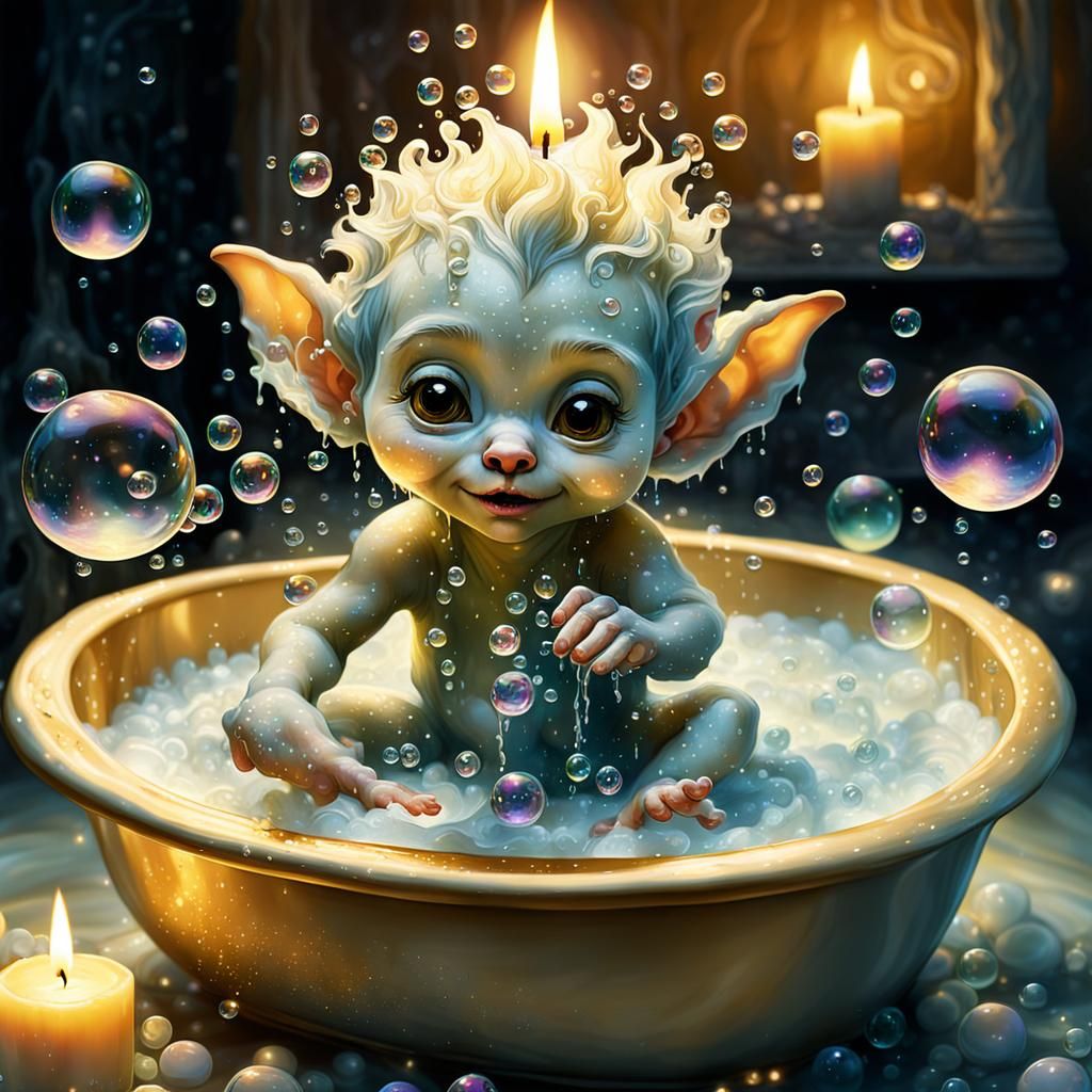 Duende Baby in Candlelight Bubble Bath